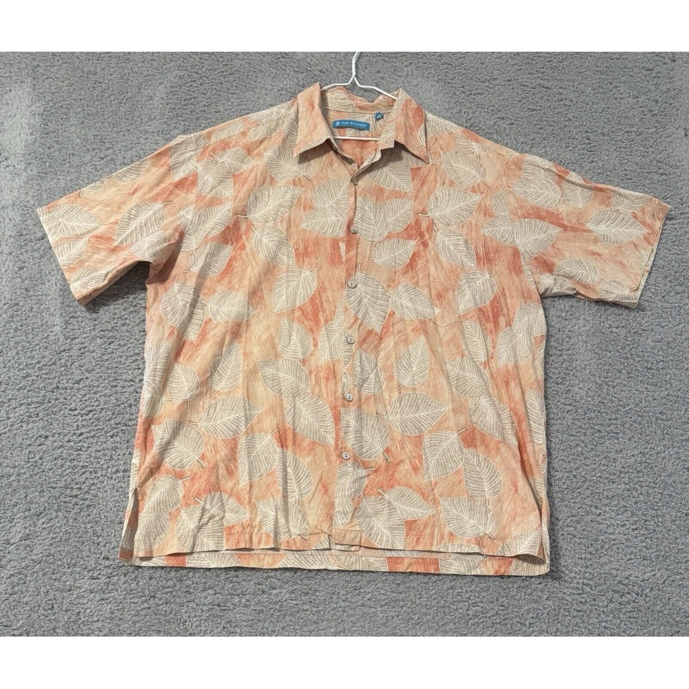 Tori Richard Short Sleeve Hawaiian AOP Camp Shirt‎ - Men's Size XL Button Up